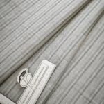 Жаккард-хлопок Полоса зеленая