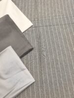 Хлопок Полоса серая с белым широкая — изображение 11